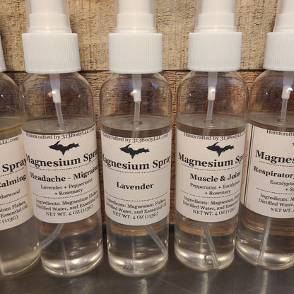 Magnesium Oil Spray - 7 Essential Oil Blends