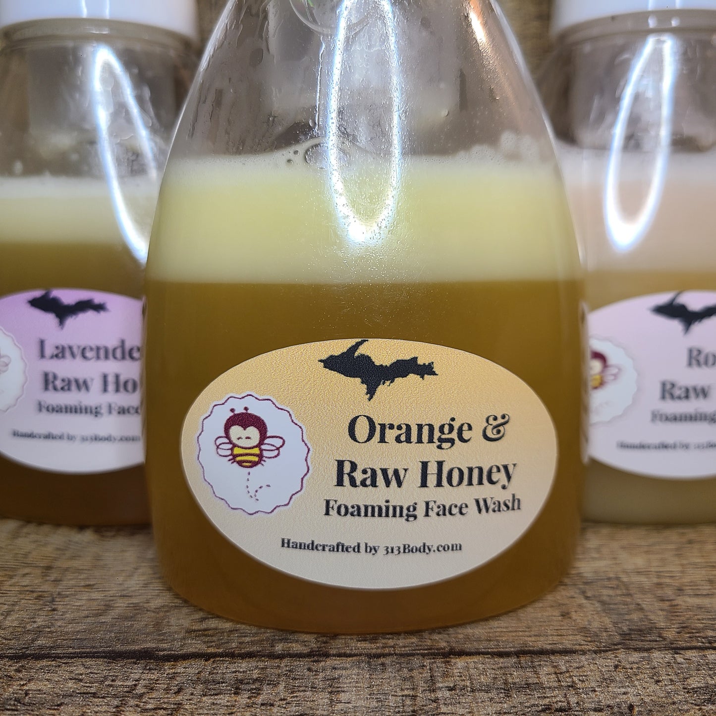 Raw Honey Foaming Face Wash - Lavender, Orange, or Rose