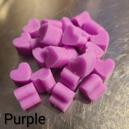 Butter Buttons ~ Solid Lotion Hearts made with Kokum Butter, Shea Butter, Jojoba Oil, and Vitamin E