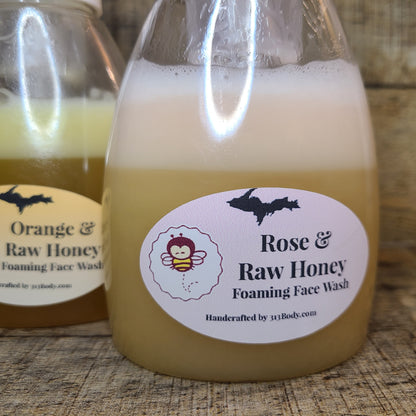 Raw Honey Foaming Face Wash - Lavender, Orange, or Rose