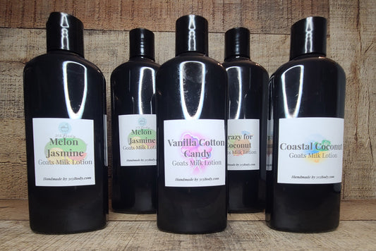 Goats Milk Body Lotion with Jojoba, Argan, Apricot, and Meadowfoam Seed Oils