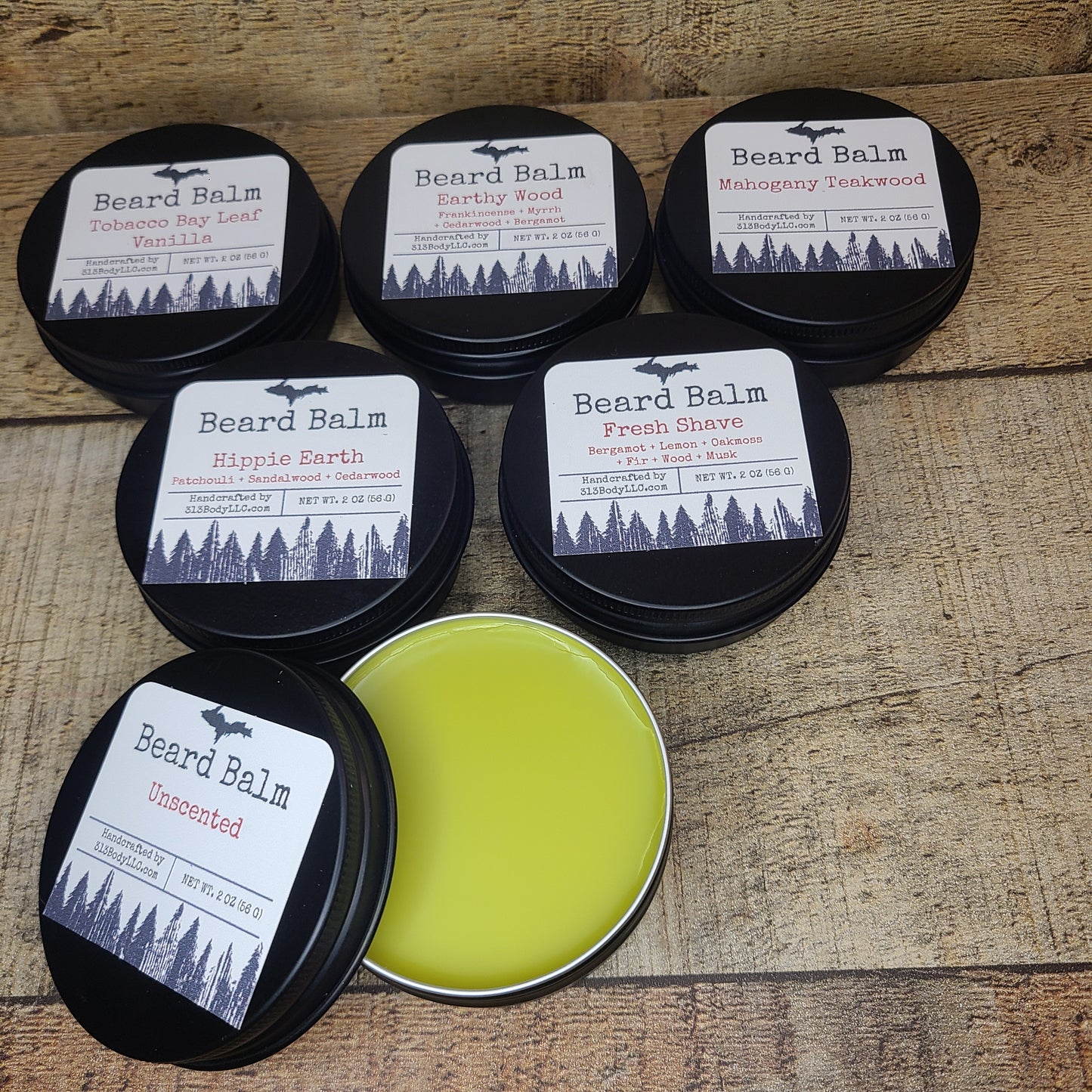 Beard Balm with Hemp Seed Oil, Shea Butter & Jojoba Oil