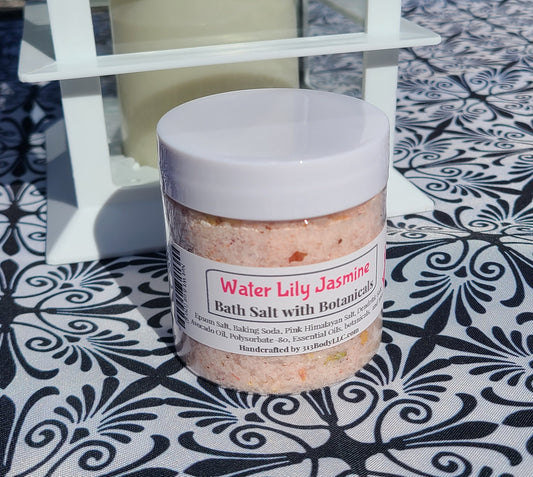 Bath Salt Soak ~ Water Lily Jasmine Scented