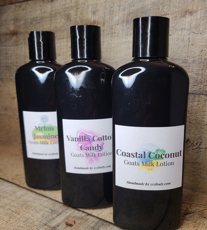Goats Milk Body Lotion with Jojoba, Argan, Apricot, and Meadowfoam Seed Oils