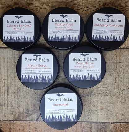Beard Balm with Hemp Seed Oil, Shea Butter & Jojoba Oil
