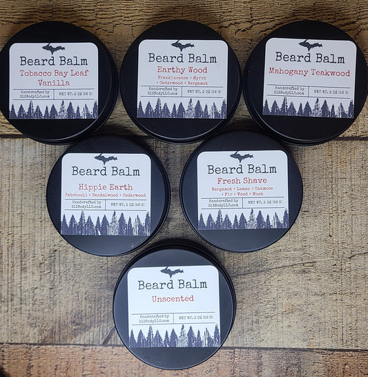 Beard Balm with Hemp Seed Oil, Shea Butter & Jojoba Oil