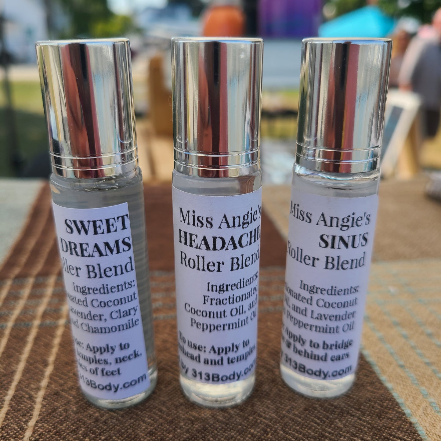 Aromatic Essential Oil Roller Blends - On the go Wellness
