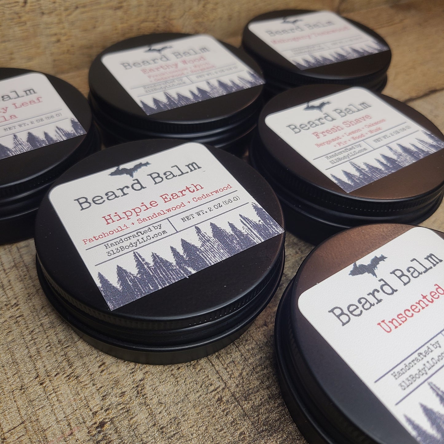 Beard Balm with Hemp Seed Oil, Shea Butter & Jojoba Oil
