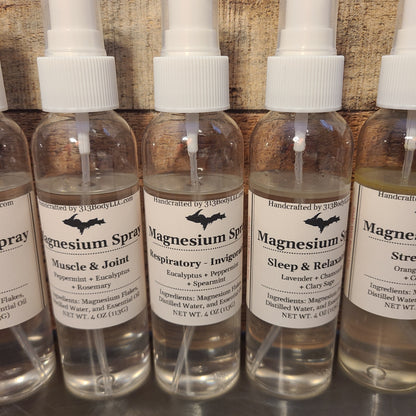Magnesium Oil Spray - 7 Essential Oil Blends