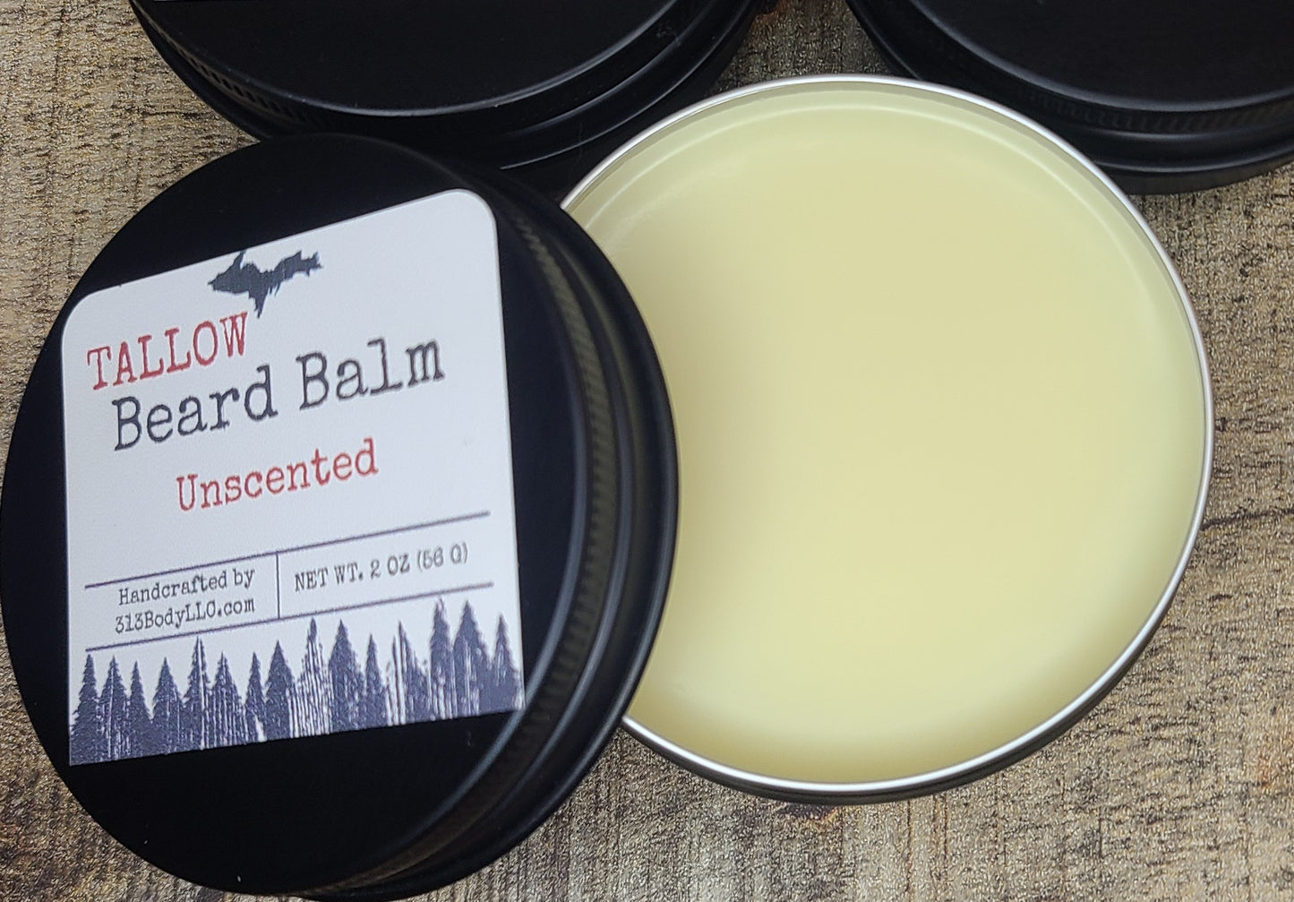 Tallow Beard Balm with Mango Butter, Almond Oil, and Argan OIl