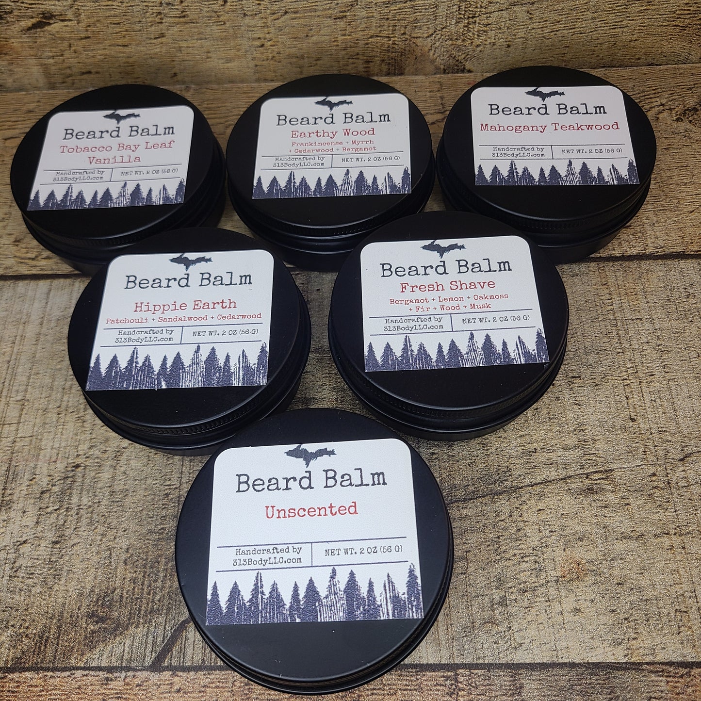Beard Balm with Hemp Seed Oil, Shea Butter & Jojoba Oil