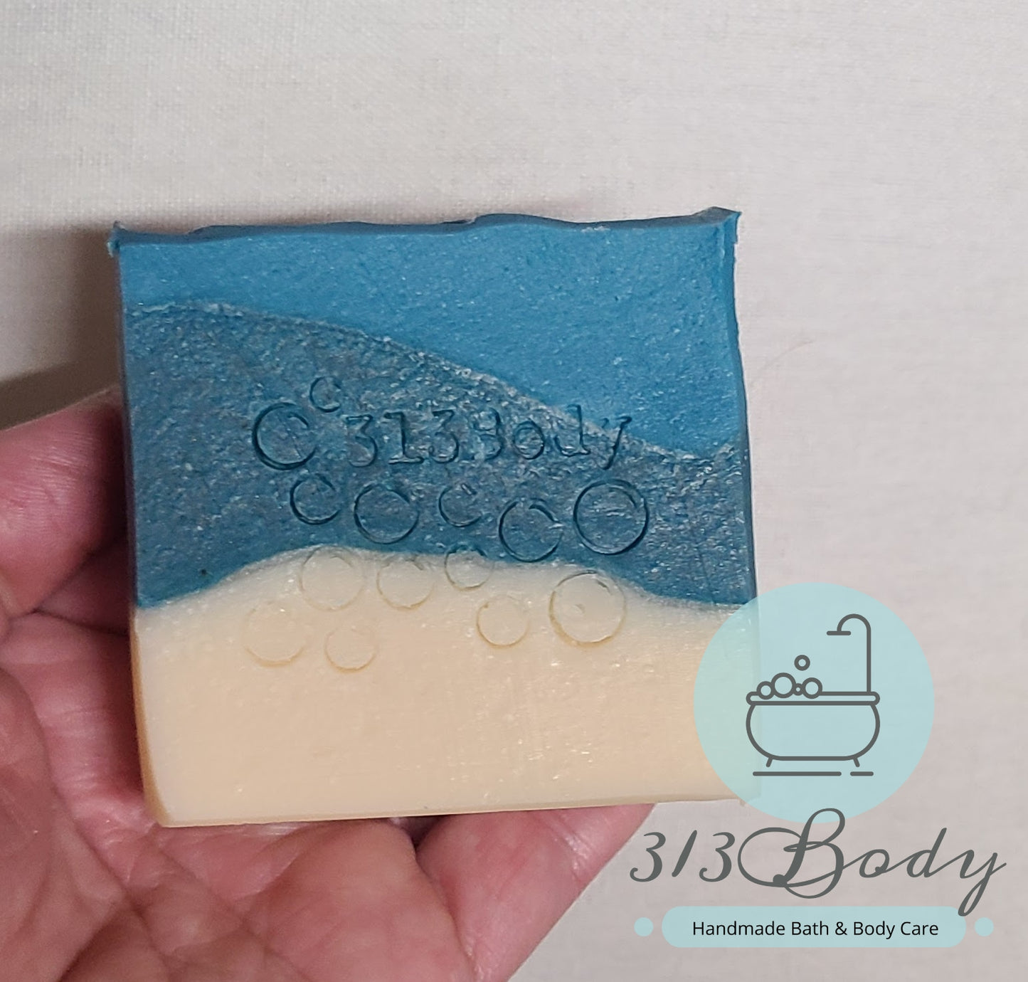 Sarah's Beachy Bum Essential Oil Handmade Soap ~ Cedarwood, Lavender, and Patchouli