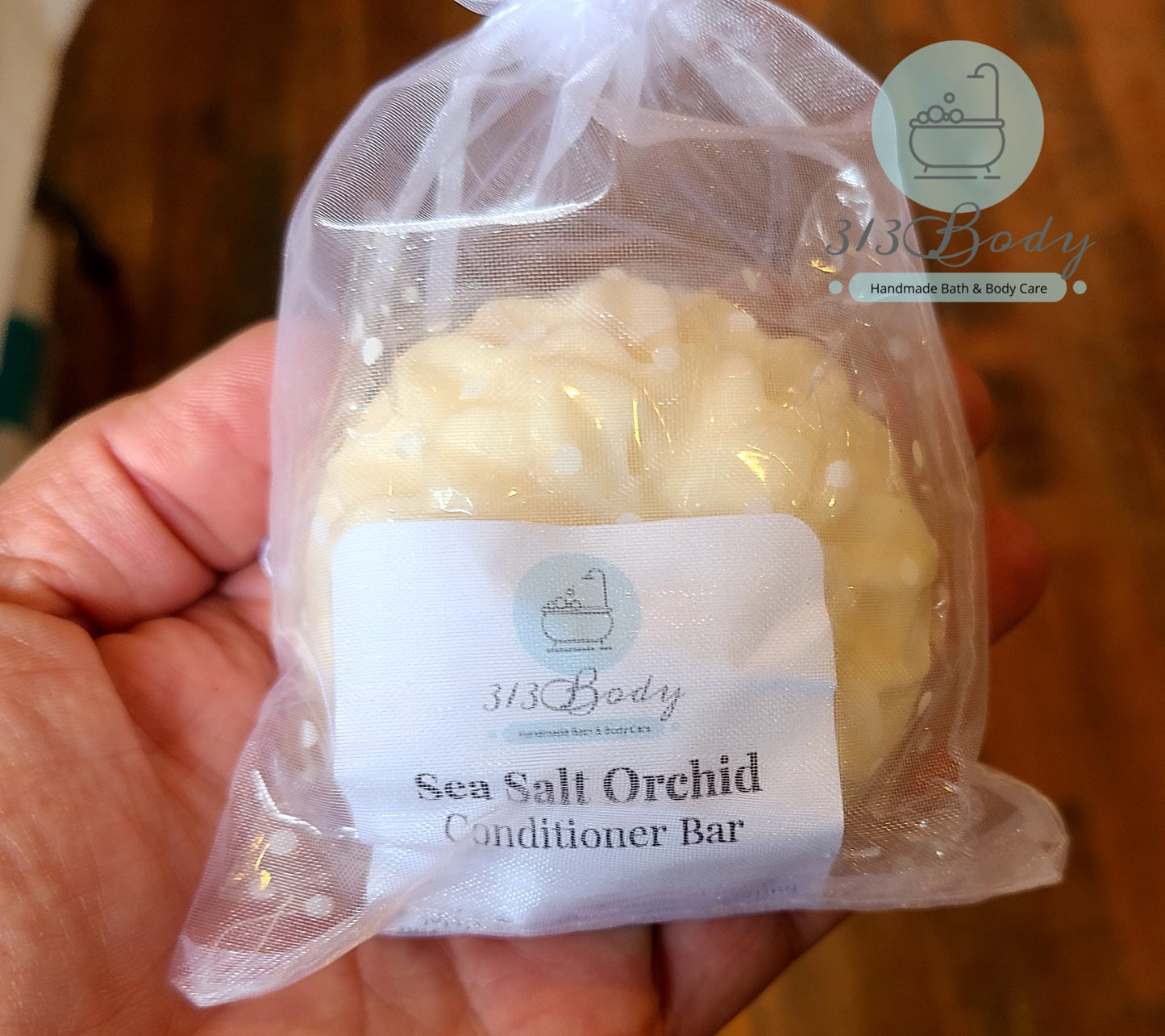 Sea Salt Orchid Scented Shampoo & Conditioner Bars