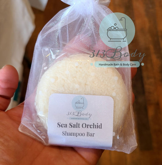 Sea Salt Orchid Scented Shampoo & Conditioner Bars