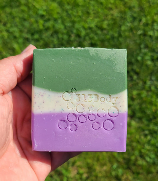 Lavender & Basil Scented Essential Oil Handmade Soap