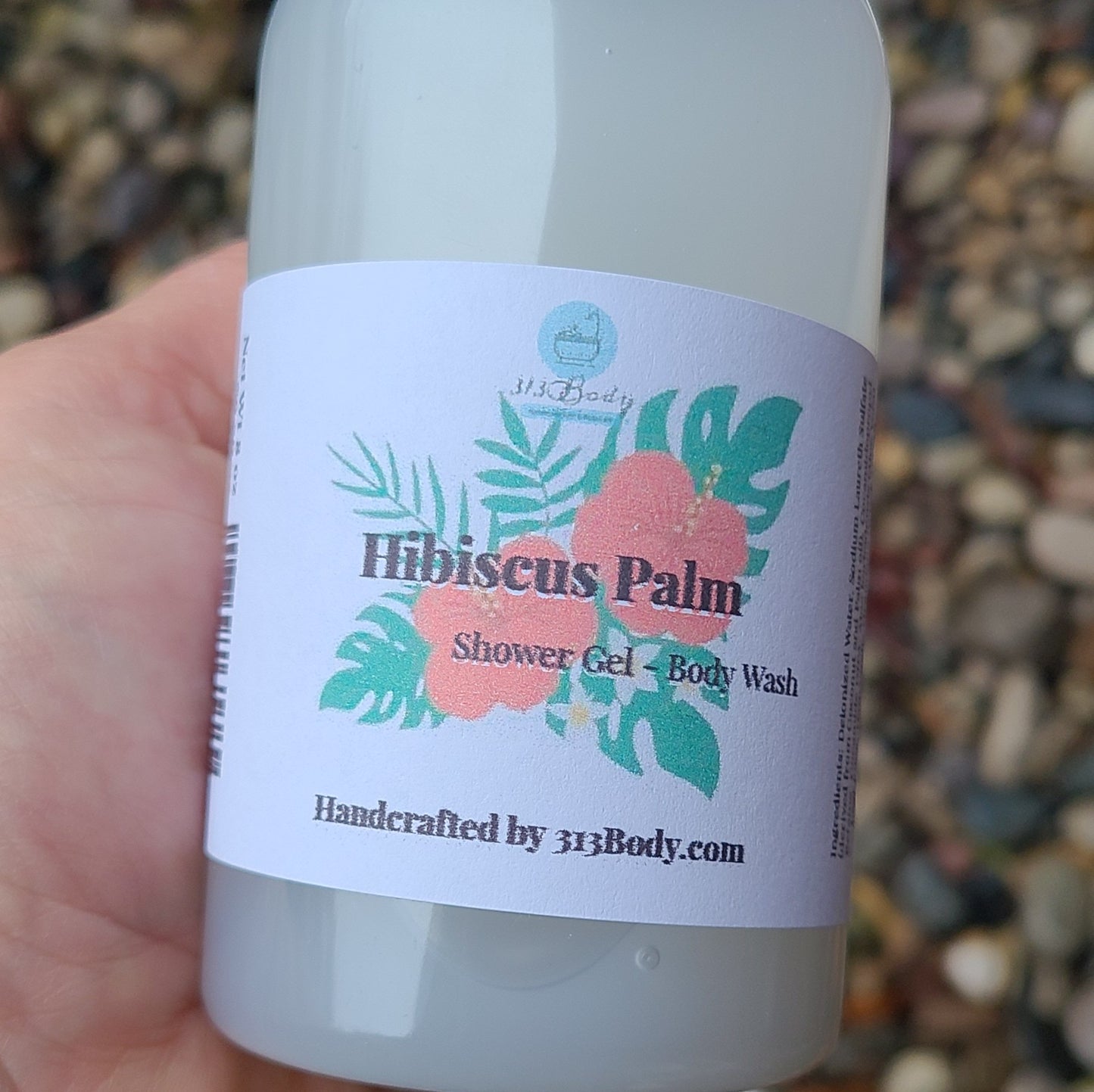 Hibiscus Palm Scented Shower Gel - Body Wash DYE FREE