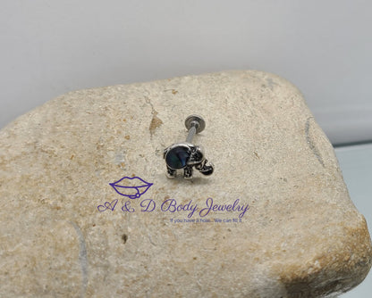 Abalone Shell Elephant Labret - Lip Labret