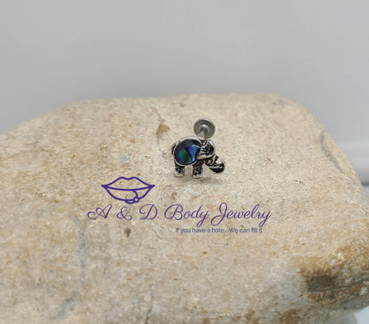 Abalone Shell Elephant Labret - Lip Labret