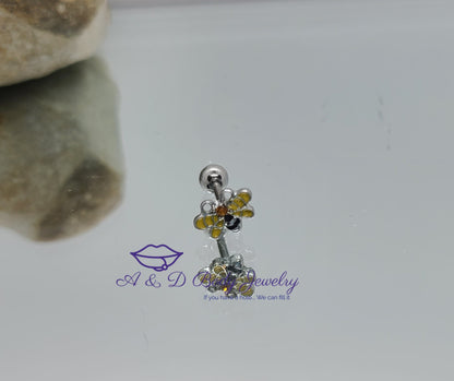 Bumble Bee Cartilage Earring - Cartilage Barbell