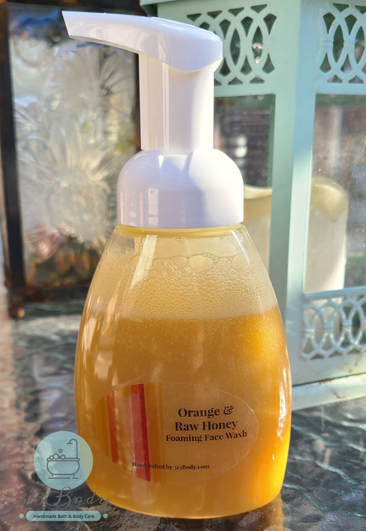 Orange & Raw Honey Foaming Face Wash