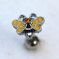 Bumble Bee Cartilage Earring - Cartilage Barbell