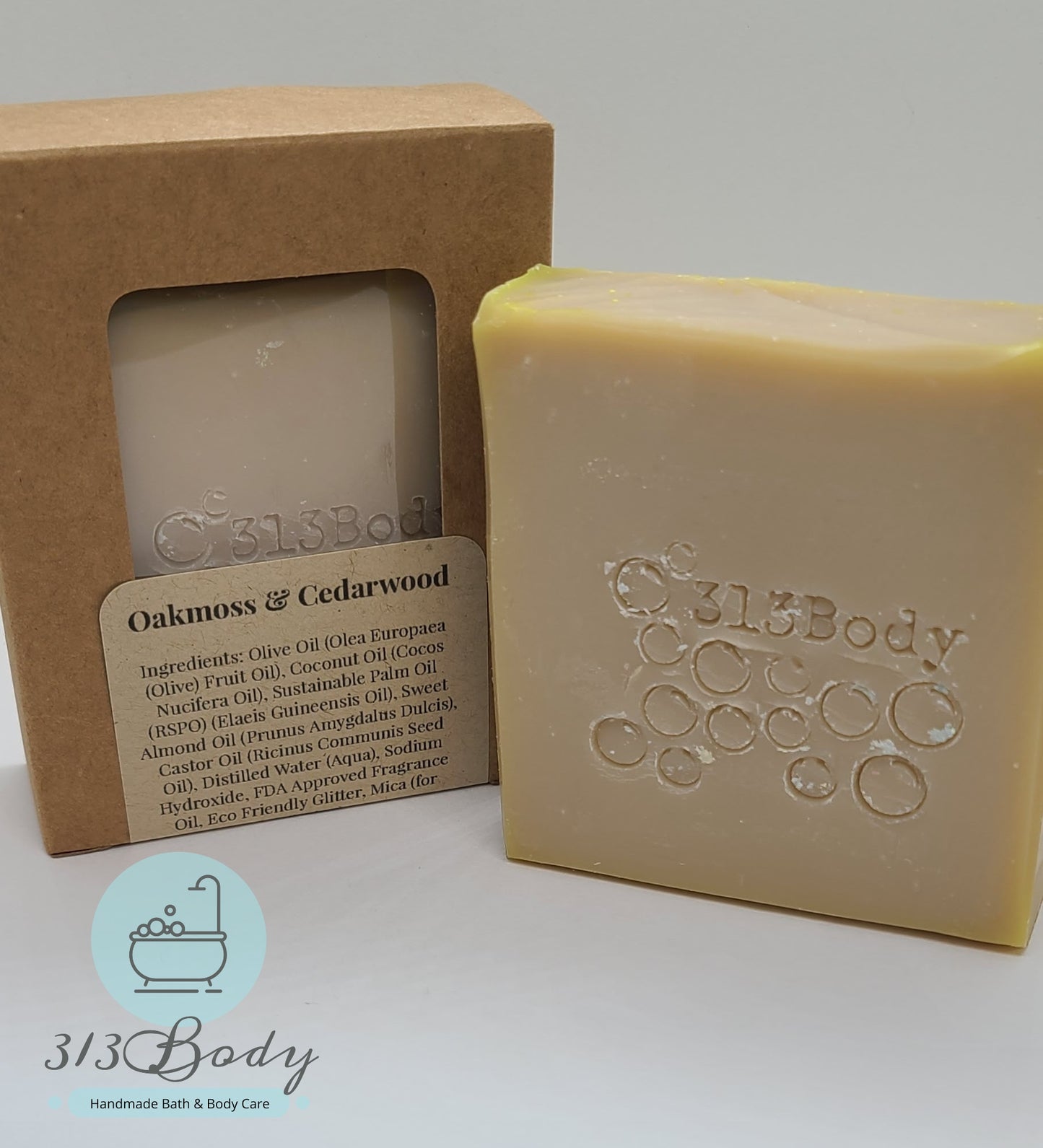 Oakmoss and Cedarwood Scented Handmade Soap