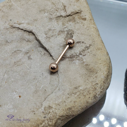 Tongue or Nipple Barbell Plated