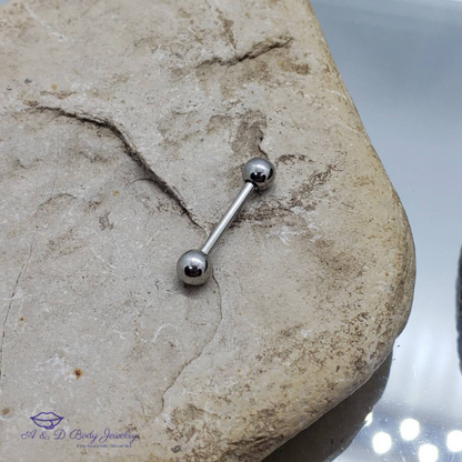 Tongue or Nipple Barbell Plated