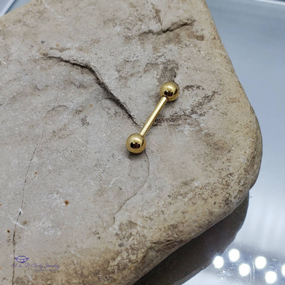 Tongue or Nipple Barbell Plated