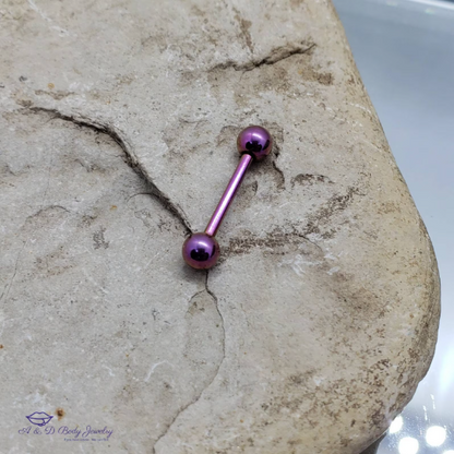 Tongue or Nipple Barbell Plated